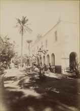 Luxor Hotel; Antonio Beato, English, born Italy, about 1835 - 1906, 1880 - 1889; Albumen silver print