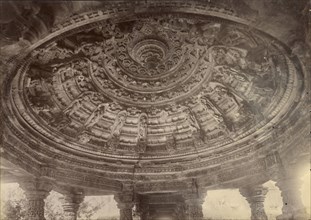 Ceiling of a Jain Temple, Chittore; Lala Deen Dayal, Indian, 1844 - 1905, 1882; Albumen silver print