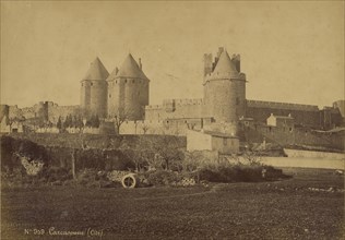 Carcassonne; Médéric Mieusement, French, 1840 - 1905, Carcassonne, France; 1870s; Albumen silver print