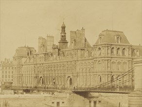 Hotel de Ville, Paris; Bisson Frères, French, active 1840 - 1864, Paris, France; 1859; Albumen silver print