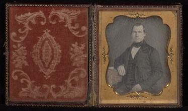 Portrait of a man; Attributed to William H. Bell, American, 1830 - 1910, 1851; Daguerreotype