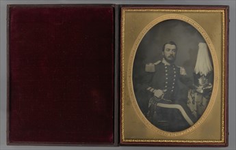 Portrait of a Bearded Military Man in Uniform; McClees & Germon, American, active 1846 - 1854, 1848–1855; Daguerreotype
