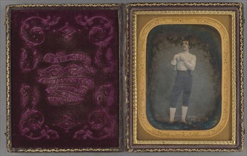 Portrait of a boxer; Robert H. Vance, American, 1825 - 1876, about 1855; Daguerreotype