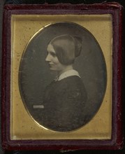 Portrait of a Woman; Antoine Claudet, French, 1797 - 1867, about 1846; Daguerreotype, hand-colored