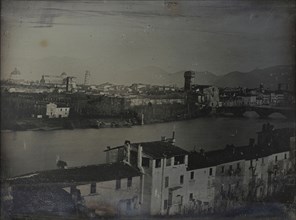 View of Pisa; French; about 1845; Daguerreotype