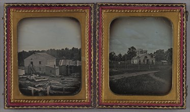 Lumber Mill and House; about 1855; Daguerreotype