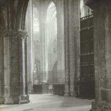 Bourges. Across Choir; Frederick H. Evans, British, 1853 - 1943, 1899; Lantern slide; 6.4 x 6.4 cm 2 9,16 x 2 9,16 in