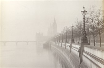 London. Embankment; Frederick H. Evans, British, 1853 - 1943, 1908; Lantern slide; 4.2 x 6.4 cm 1 11,16 x 2 9,16 in