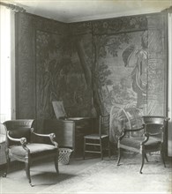 Kelmscott Manor. In the Tapestry Room; Frederick H. Evans, British, 1853 - 1943, 1896; Lantern slide; 6.4 x 5.6 cm