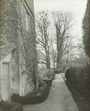 Kelmscott Manor. In the Garden; Frederick H. Evans, British, 1853 - 1943, 1896; Lantern slide; 6.2 x 5.1 cm