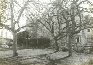 Kelmscott Manor. From the Orchard; Frederick H. Evans, British, 1853 - 1943, 1896; Lantern slide; 4.6 x 6.4 cm