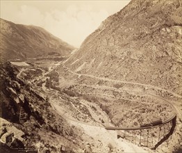 The Loop  near Georgetown, Colorado; William Henry Jackson, American, 1843 - 1942, about 1885; Albumen silver print
