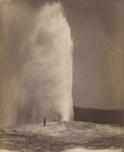 Old Faithful; William Henry Jackson, American, 1843 - 1942, Yellowstone National Park, Wyoming, United States; 1870; Albumen