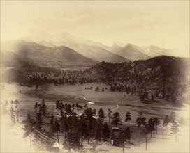 Long's Peak from Estes Park; William Henry Jackson, American, 1843 - 1942, 1873; Albumen silver print
