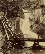 Cheyenne Falls; William Henry Jackson, American, 1843 - 1942, about 1900; Albumen silver print