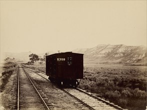 Railroad Car; American; about 1880; Print