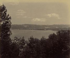 Cayuga Lake Towards Ithaca; William H. Rau, American, 1855 - 1920, n.d; Albumen silver print