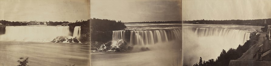 Niagara Falls Three-Part Panorama; after 1873; Albumen silver print
