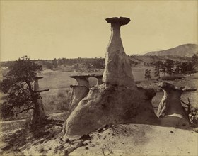 The  Ute Medicine  Monument, Monument Park; Frank Jay Haynes, American, 1853 - 1921, about 1880s; Albumen silver print
