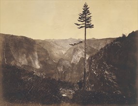 Yo-Semite Valley, from the Mariposa Trail. Mariposa County, Cal; C.L. Weed, American, 1824 - 1903, negative 1864; print 1864