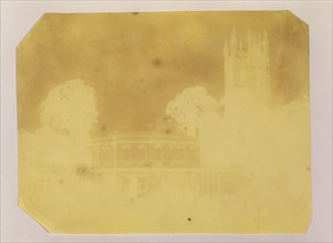 Botanical Garden, Oxford; William Henry Fox Talbot, English, 1800 - 1877, 1842; Paper negative, iodide fixed; 15.7 × 20.8 cm