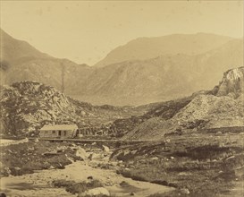 View of mountains at the foot of Lake Ogwen; Roger Fenton, English, 1819 - 1869, n.d; Albumen silver print