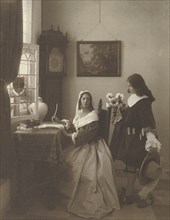 The Letter; Guido Rey, Italian, 1861 - 1935, 1908; Platinum print; 21.9 x 17 cm 8 5,8 x 6 11,16 in