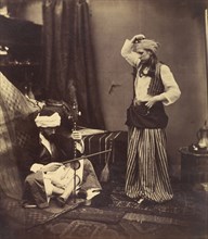 Musician and Dancer; Roger Fenton, English, 1819 - 1869, 1858; Albumen silver print