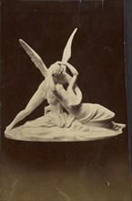 Psyche Revived by Cupid's Kiss by Canova; about 1870 - 1890; Albumen silver print
