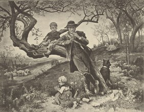 W. Friedrich - On the Pastures; late 19th century; Collotype; 18.7 × 22.8 cm, 7 3,8 × 9 in