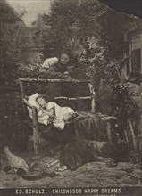 Ed. Shulz - Childhood's Happy Dreams; late 19th century; Collotype; 25 × 18.1 cm, 9 13,16 × 7 1,8 in