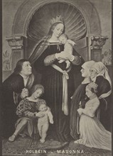 Holbein - Madonna; late 19th century; Collotype; 25.8 × 18.7 cm, 10 3,16 × 7 3,8 in