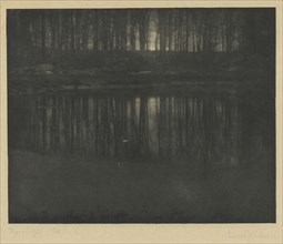 Moonlight: The Pond; Edward Steichen, American, born Belgium, 1879 - 1973, negative 1904; print 1906; Photogravure