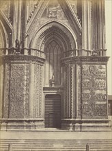 Door, Orvieto Cathedral; Fratelli Alinari, Italian, founded 1852, Italy; 1850s; Albumen silver print