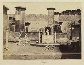 Pompei; Bisson Frères, French, active 1840 - 1864, Pompeii, Italy; about 1854 - 1864; Albumen silver print