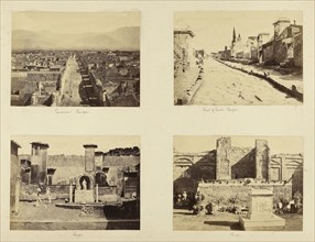 Pompei; Bisson Frères, French, active 1840 - 1864, Pompeii, Italy; about 1854 - 1864; Albumen silver print
