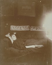 Louise Halévy Reclining; Edgar Degas, French, 1834 - 1917, France; 1895; Gelatin silver print; 9.6 x 7.8 cm 3 3,4 x 3 1,16 in