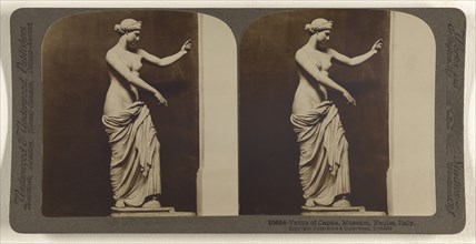 Venus of Capua, Museum, Naples, Italy; Underwood & Underwood, American, 1881 - 1940s, about 1900; Gelatin silver print