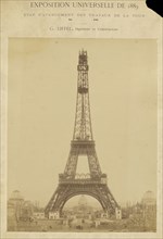 Construction to the top of the intermediate level; Louis-Émile Durandelle, French, 1839 - 1917, February 2, 1889; Albumen
