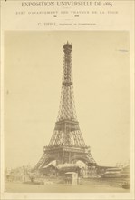 Tower nearing completion; Louis-Émile Durandelle, French, 1839 - 1917, March 15, 1889; Albumen silver print