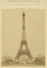 The Eiffel Tower; Louis-Émile Durandelle, French, 1839 - 1917, March 31, 1889; Albumen silver print