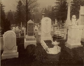 View of Davidson Tombstones in Laurel Hill Cemetery, Philadelphia; American; Philadelphia, Pennsylvania, United States, North