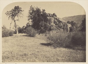 Tower Rock - North View; Carleton Watkins, American, 1829 - 1916, 1860; Salted paper print; 30.5 x 41.9 cm 12 x 16 1,2 in