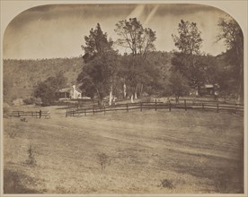 Residence of J.C. Fremont - Bear Valley; Carleton Watkins, American, 1829 - 1916, 1860; Salted paper print; 32.7 × 41.6 cm