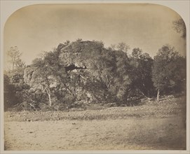 Tower Rock - West; Carleton Watkins, American, 1829 - 1916, 1860; Salted paper print; 34.1 × 42.5 cm 13 7,16 × 16 3,4 in