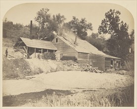Agua Fria Mill; Carleton Watkins, American, 1829 - 1916, 1860; Salted paper print; 33.7 x 42.7 cm 13 1,4 x 16 13,16 in