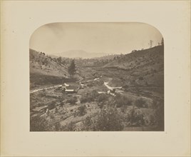 Mormon Bar, South View, Mariposa County; Carleton Watkins, American, 1829 - 1916, California, United States; about 1859–1860