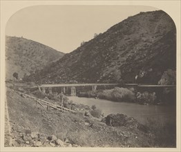 Benton Dam, Merced River; Carleton Watkins, American, 1829 - 1916, 1860; Salted paper print; 34.8 x 41.9 cm