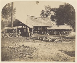 Guadalupe Mill; Carleton Watkins, American, 1829 - 1916, 1860; Salted paper print; 33.8 x 41.6 cm 13 5,16 x 16 3,8 in
