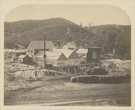 Mt. Ophir Mill; Carleton Watkins, American, 1829 - 1916, 1860; Salted paper print; 33.3 x 41.6 cm 13 1,8 x 16 3,8 in